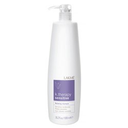 Lakme K.Therapy Sensitive Relaxing shampoo sensitive hair&calp - шампунь успокаивающий для чувствительной кожи головы и волос 1000 мл