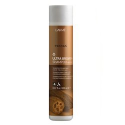 Lakme Teknia Ultra brown shampoo - Шампунь для поддержания оттенка окрашенных волос "Коричневый" 300 мл