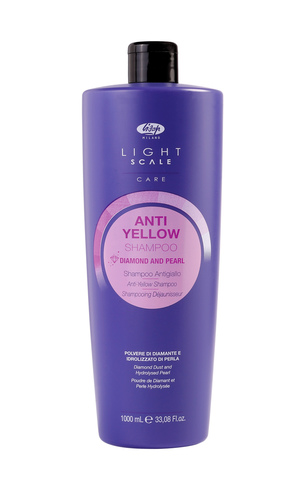 Light Scale Care Anti Yellow Shampoo 1000 ml -Шампунь для осветленных, мелированных и седых волос, нейтрализующий желтизну 1000 мл